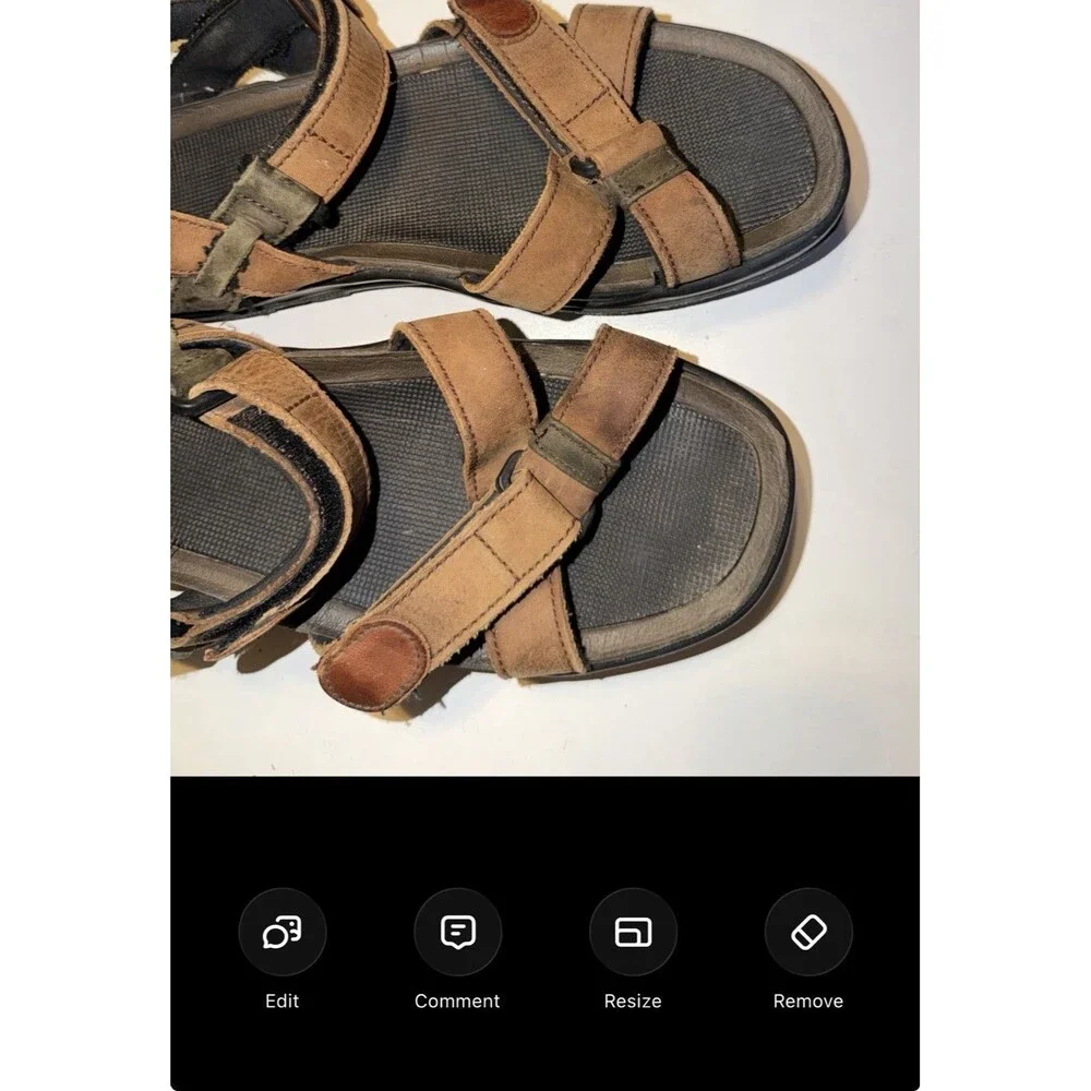 Vintage Timberland 95081 Men’s Brown Leather Hiking Sandals  Sz 10M Gorpcore